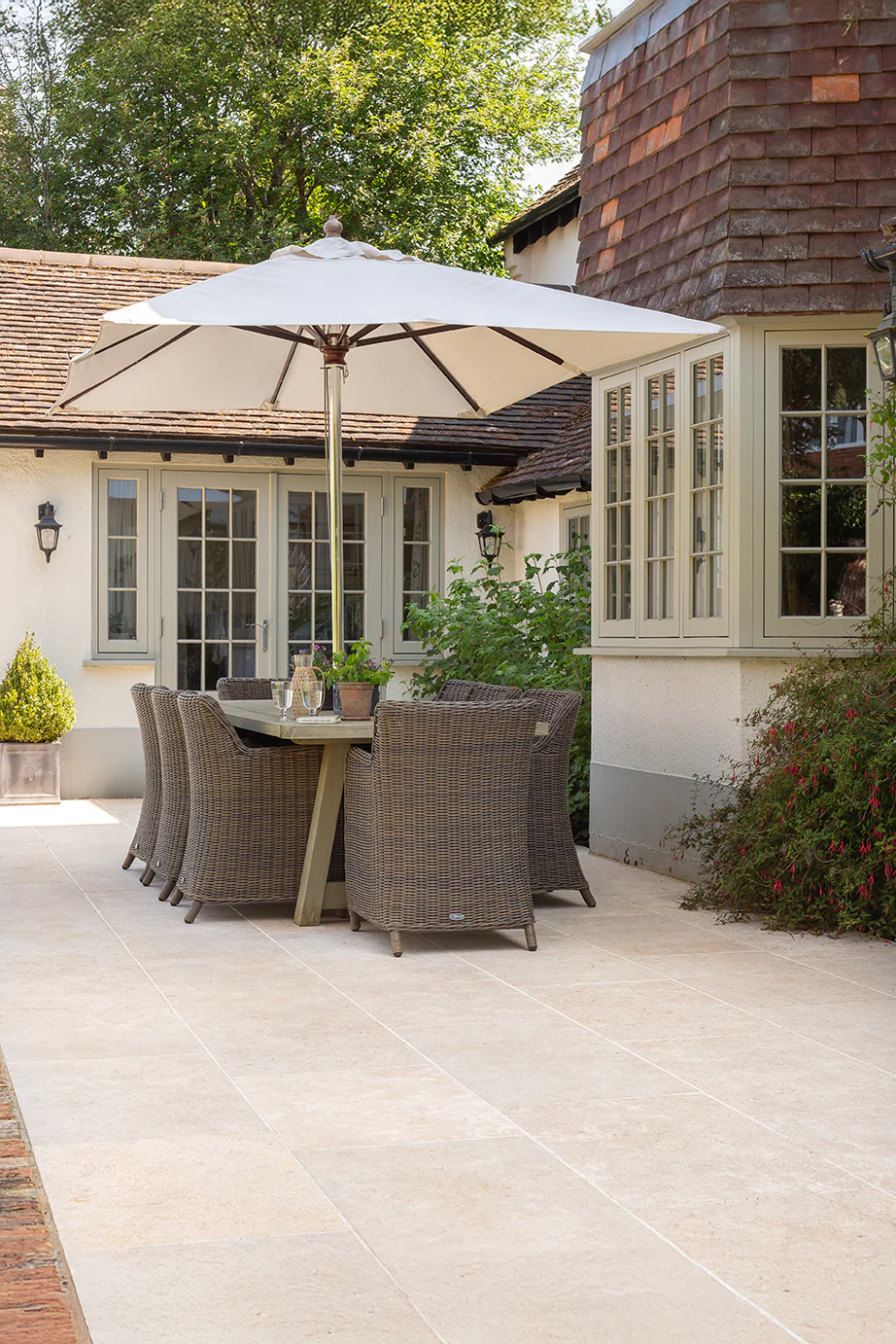 Dijon Tumbled Limestone Pavers - Image 6