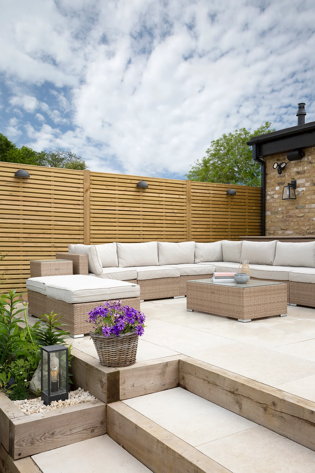 Dorchester Aged White Stone Effect Porcelain Pavers - Image 3