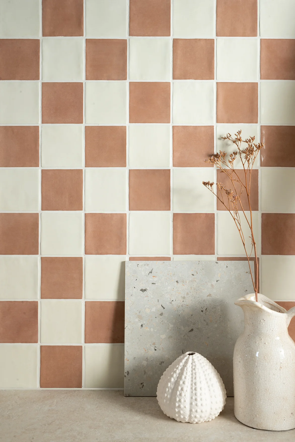 Farini Plaster Glazed Square Decorative Tiles - Image 4