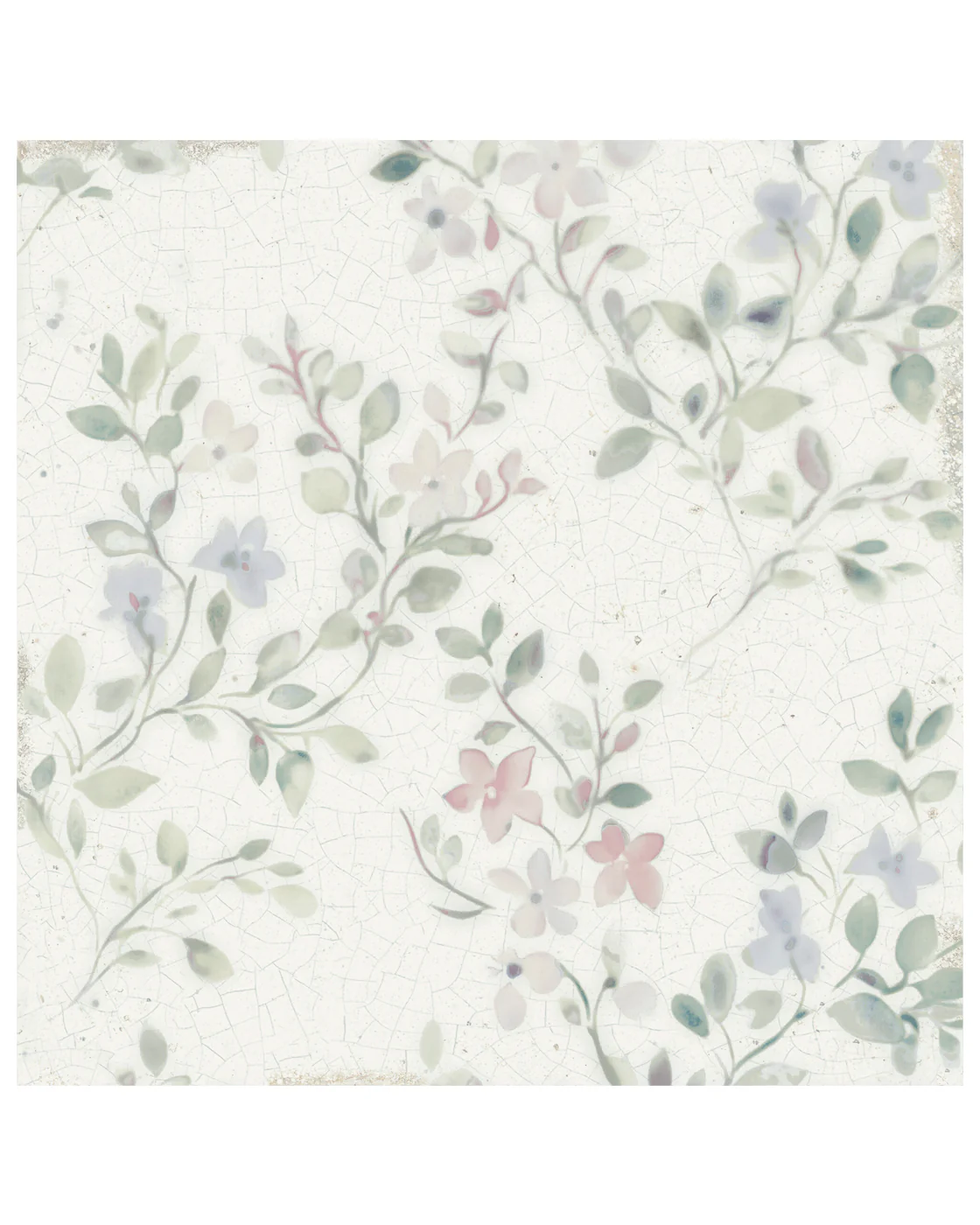 Flora Spring Blossom Crackle Glaze Decorative Tiles - Image 4