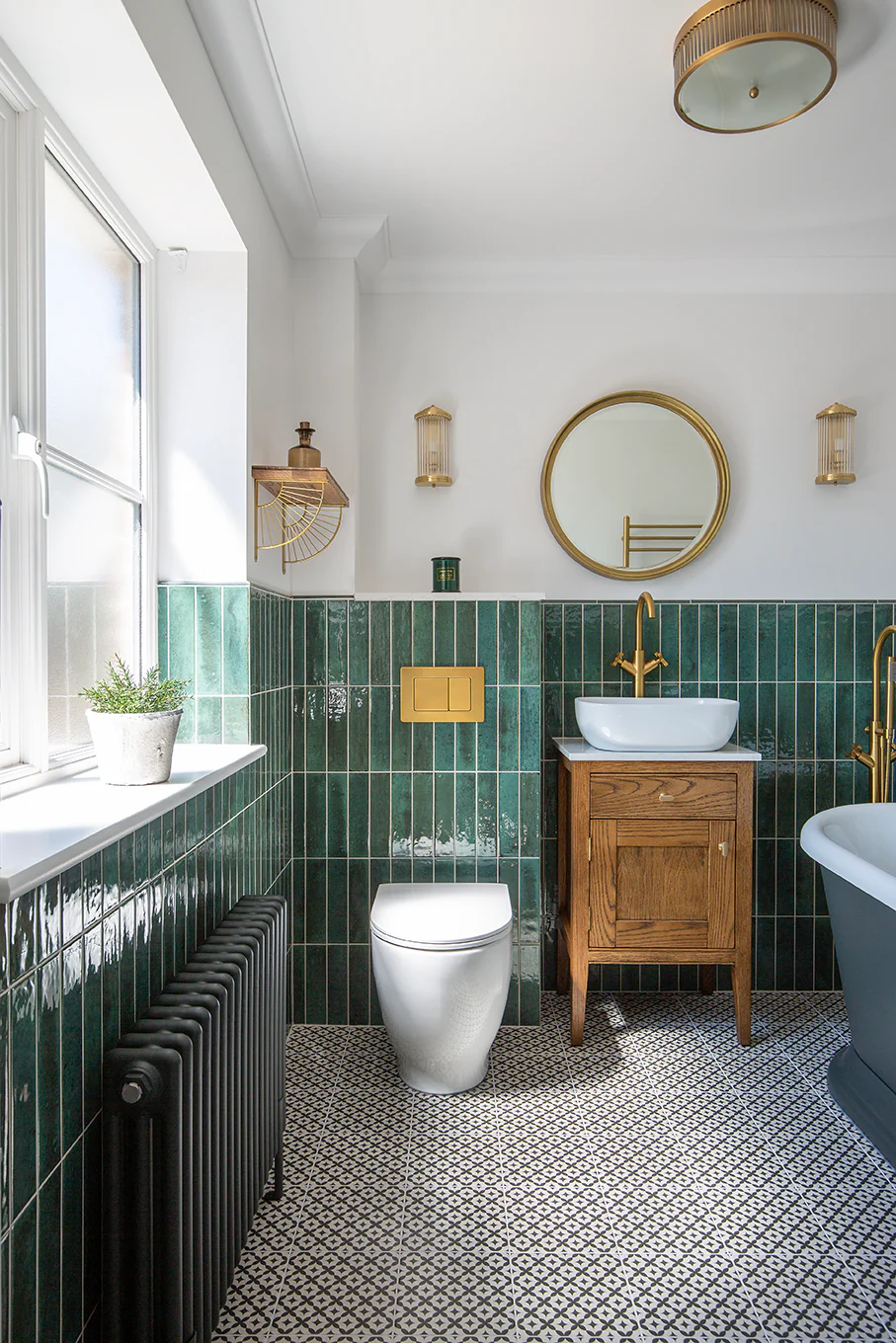 Hockley Antiqued Green Metro Tiles - Image 3
