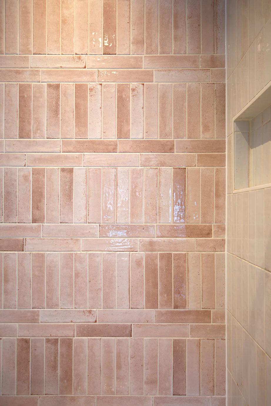 Hockley Antiqued Rose Metro Tiles - Image 4