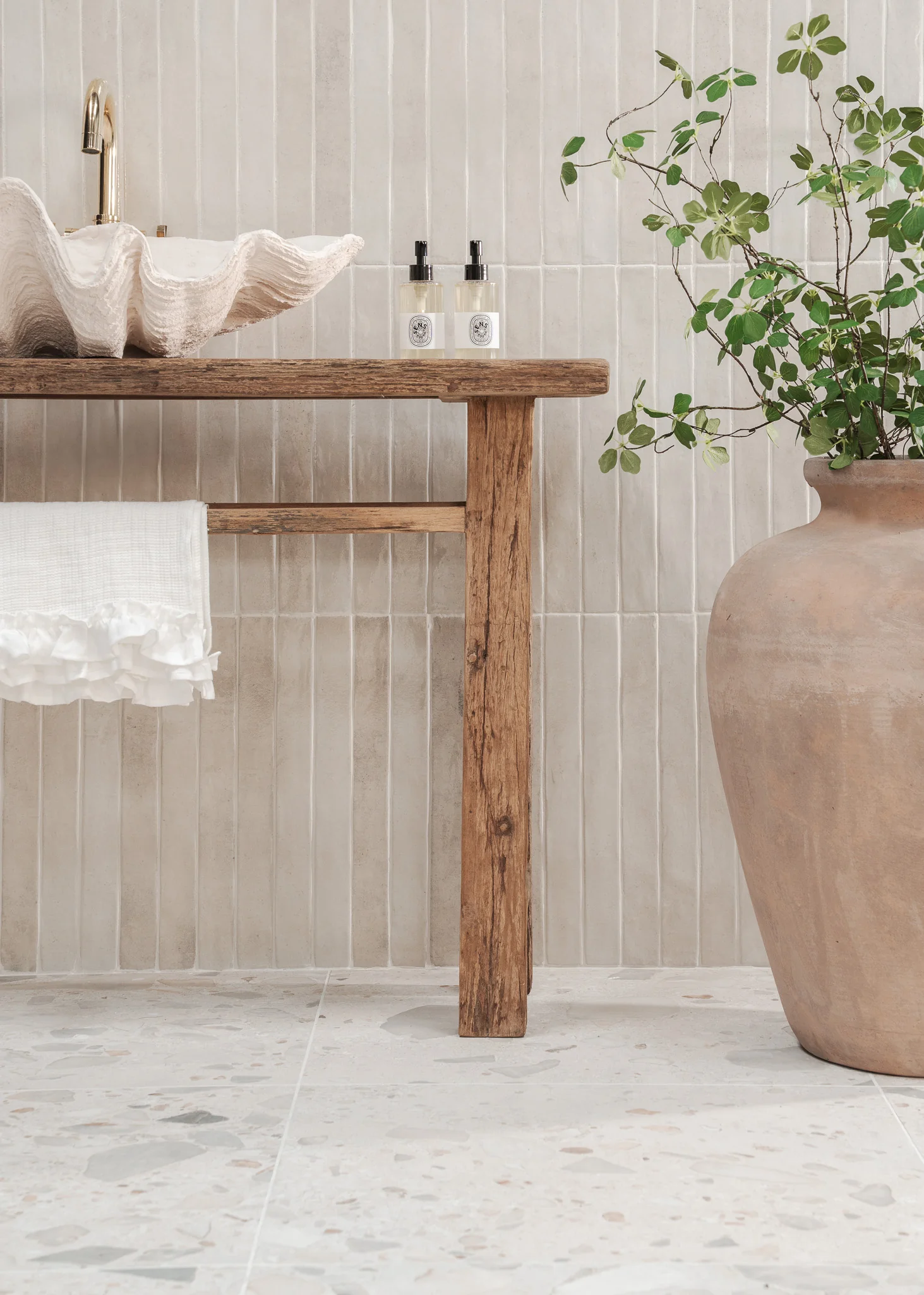Luella Putty Stone Gloss Metro Tiles - Image 3